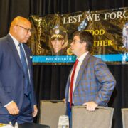 PA Auditor General Tim DeFoor with Pittsburgh Mayor-Elect Corey O'Connor at Amen Corner Law Enforcement Awards