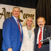 UPMC Representative Jeff Fisher, Amen Corner President June Yonas & Luncheon Chair Larry Dunn at Amen Corner Law Enforcement Awards